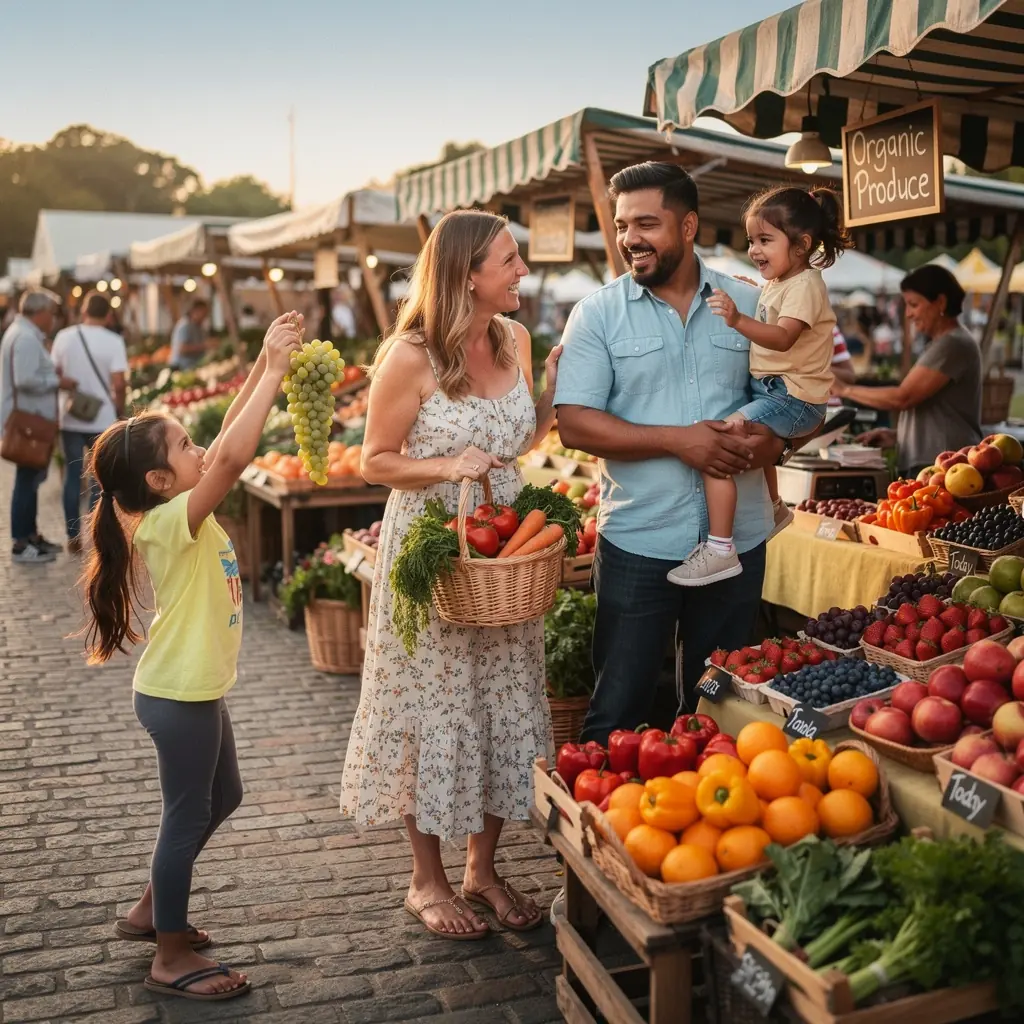Dzieci odkrywające nowe miejsca z przewodnikiem turystycznym.